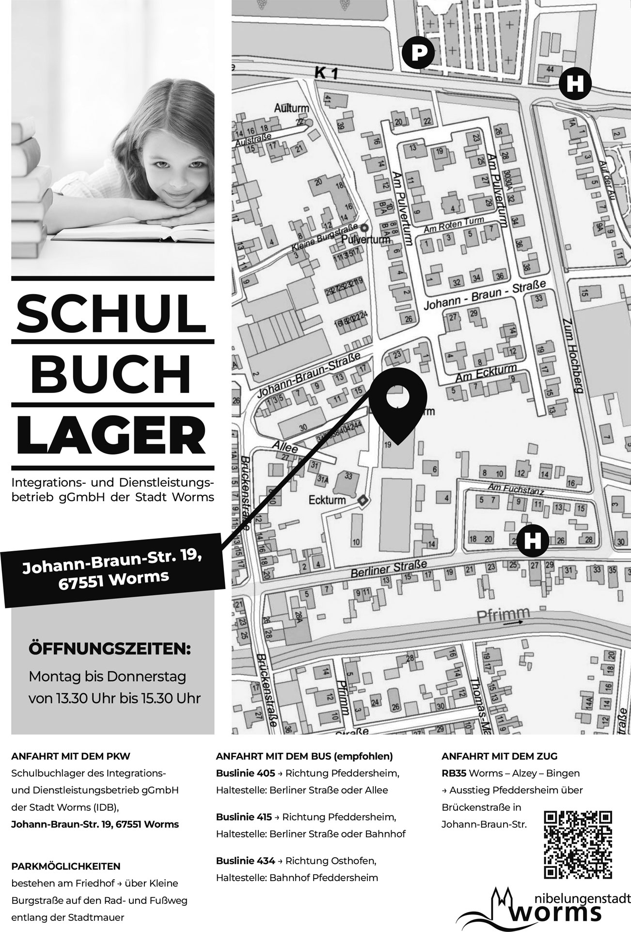 Schulbuchlager, Anfahrt & Öffnungszeiten Schulbuchlager, Anfahrt & Öffnungszeiten